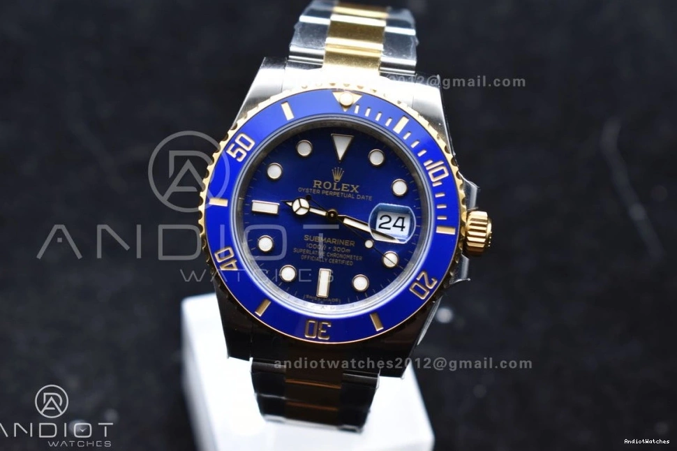 Seasonal Best 1:1 Edition Dial YG Ceramic Steel VS VSF 116613LB Blue 904L Submariner 1132 Blue 0901
